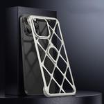 For iPhone 14 Pro Holder Metal Phone Case(Titanium)