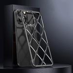 For iPhone 16 Pro Holder Metal Phone Case(Black)