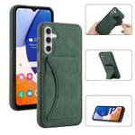 For Samsung Galaxy A15 Ultra-thin Shockproof Phone Protective Case with Holder(Green)