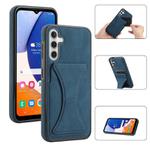 For Samsung Galaxy A55 5G Ultra-thin Shockproof Phone Protective Case with Holder(Blue)
