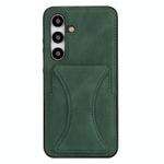 For Samsung Galaxy S24+ 5G Ultra-thin Shockproof Phone Protective Case with Holder(Green)