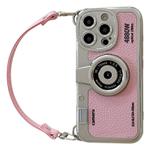 For iPhone 15 Pro Camera Style Phone Case(Pink)