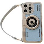 For iPhone 15 Pro Camera Style Phone Case(Sky Blue)