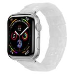 For Apple Watch 42mm / 41mm / 40mm / 38mm Stretch Rope Square Resin Watch Band(White)