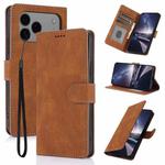 For iPhone 17 Pro Fantasy Skin-feel Calfskin Texture Leather Phone Case(Brown)