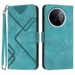 For vivo Y39 5G Line Pattern Skin Feel Leather Phone Case(Light Blue)