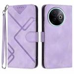 For vivo Y39 5G Line Pattern Skin Feel Leather Phone Case(Light Purple)