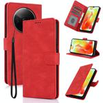 For Redmi A3 4G Global Fantasy Skin-feel Calfskin Texture Leather Phone Case(Red)