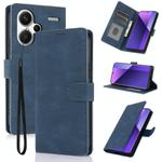 For Redmi Note 13 Pro+ 5G Fantasy Skin-feel Calfskin Texture Leather Phone Case(Blue)