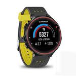 For Garmin Forerunner 235 Two-color Watch Band(Black Yellow)