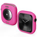 For Apple Watch Series 10 46mm Candy TPU Half Coverage Watch Case(Rose Red)