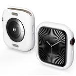 For Apple Watch Series 10 46mm Candy TPU Half Coverage Watch Case(White)