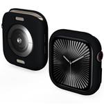 For Apple Watch Series 10 46mm Candy TPU Half Coverage Watch Case(Black)
