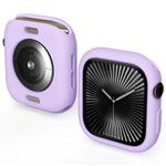 For Apple Watch Series 10 46mm Candy TPU Half Coverage Watch Case(Purple)