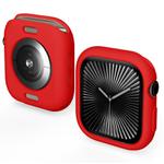 For Apple Watch Series 10 42mm Candy TPU Half Coverage Watch Case(Red)