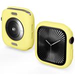 For Apple Watch Series 10 42mm Candy TPU Half Coverage Watch Case(Yellow)