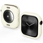 For Apple Watch Series 10 42mm Candy TPU Half Coverage Watch Case(Light White)