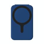 Magnetic Card Bag Phone Desktop Holder with Mirror(Navy Blue)