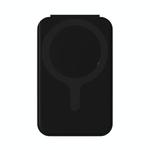 Magnetic Card Bag Phone Desktop Holder with Mirror(Black)