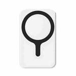 Magnetic Card Bag Phone Desktop Holder with Mirror(White)