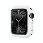 For Apple Watch Series 10 42mm Spray Glazing PC Frame Half Coverage Watch Case(White)