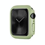 For Apple Watch Series 10 42mm Spray Glazing PC Frame Half Coverage Watch Case(Mint Green)