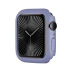 For Apple Watch Series 10 42mm Spray Glazing PC Frame Half Coverage Watch Case(Ice Sea Blue)