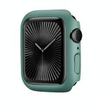 For Apple Watch Series 10 42mm Spray Glazing PC Frame Half Coverage Watch Case(Official Green)