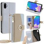For Samsung Galaxy F06 5G Crossbody Litchi Texture Leather Phone Case(Blue)