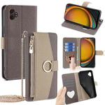 For Samsung Galaxy Xcover 7 Pro 5G Crossbody Litchi Texture Leather Phone Case(Grey)