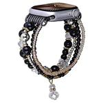 For Apple Watch 42mm / 41mm / 40mm / 38mm Four-row Copper Beads Chain Watch Band(Black)
