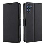 For Samsung Galaxy M35 5G Ultra-thin Voltage Side Buckle Horizontal Flip Leather Phone Case(Black)