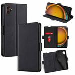 For Samsung Galaxy Xcover 7 Pro 5G Ultra-thin Voltage Side Buckle Horizontal Flip Leather Phone Case(Black)