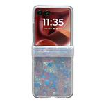 For Motorola Razr 60 Ultra Three-piece Set Pearlescent Shell Texture Phone Case(Beige)