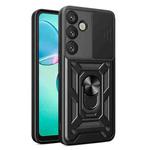 For Samsung Galaxy S25+ 5G Sliding Camera Cover Design TPU+PC Phone Case(Black)