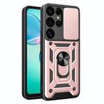 For Samsung Galaxy S25 Ultra 5G Sliding Camera Cover Design TPU+PC Phone Case(Rose Gold)