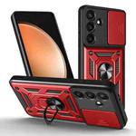 For Samsung Galaxy S25 FE 5G Sliding Camera Cover Design TPU+PC Phone Case(Red)