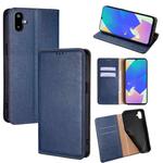 For Samsung Galaxy F06 5G Gloss Oil Solid Color Magnetic Leather Phone Case(Blue)