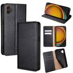 For Samsung Galaxy Xcover 7 Pro 5G Gloss Oil Solid Color Magnetic Leather Phone Case(Black)