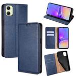 For Samsung Galaxy A05 4G Gloss Oil Solid Color Magnetic Leather Phone Case(Blue)
