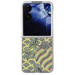 For Xiaomi Mix Flip Propitious Clouds Embroidery Full Coverage Phone Case(Green)