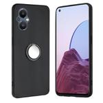 For OnePlus Nord N20 5G Matte Ring Holder TPU Phone Case(Black)