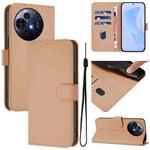 For TCL 50 Pro NxtPaper Skin Feel Solid Color Leather Phone Case with Lanyard(Nude)