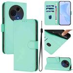 For TCL 60 NxtPaper Skin Feel Solid Color Leather Phone Case with Lanyard(Mint Green)