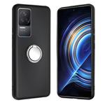 For Xiaomi 12T Matte Ring Holder TPU Phone Case(Silver)