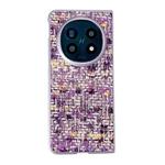 For OPPO Find N5 Illusory Color Weaving Texture Phone Case(Purple)