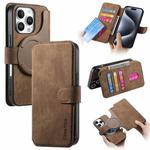 For iPhone 16 Pro Max CaseNeo MagSafe RFID Anti-theft Retro Leather Phone Case(Brown)