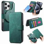 For iPhone 16 Pro Max CaseNeo MagSafe RFID Anti-theft Retro Leather Phone Case(Green)