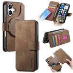 For iPhone 16 Plus CaseNeo MagSafe RFID Anti-theft Retro Leather Phone Case(Brown)