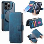 For iPhone 15 Pro Max CaseNeo MagSafe RFID Anti-theft Retro Leather Phone Case(Blue)